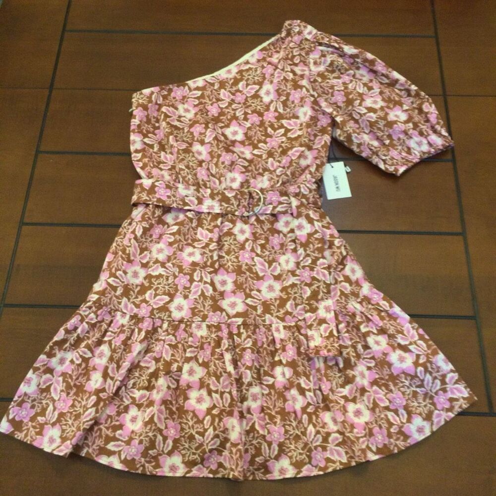 NWT Jason Wu one shoulder floral dress small